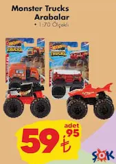 HOT WHEELS OYUNCAK MONSTER TRUCKS ARABALAR